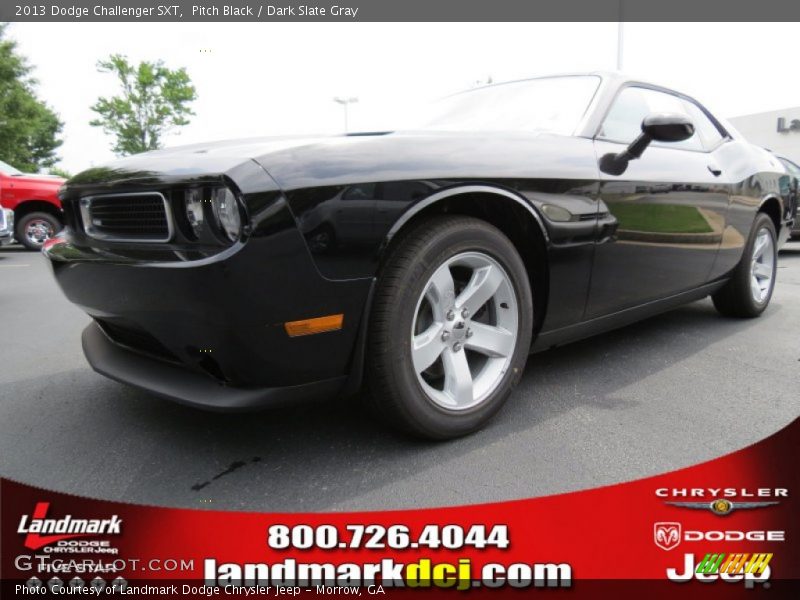Pitch Black / Dark Slate Gray 2013 Dodge Challenger SXT