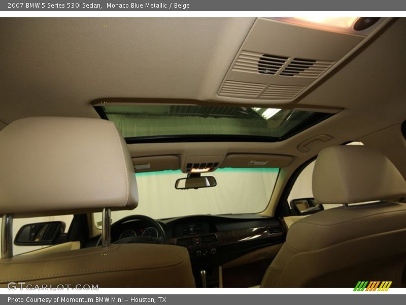 Monaco Blue Metallic / Beige 2007 BMW 5 Series 530i Sedan