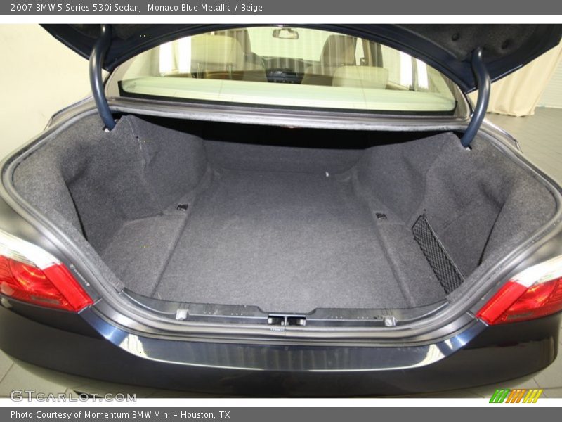 Monaco Blue Metallic / Beige 2007 BMW 5 Series 530i Sedan