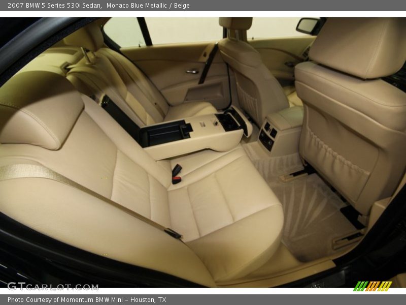 Monaco Blue Metallic / Beige 2007 BMW 5 Series 530i Sedan