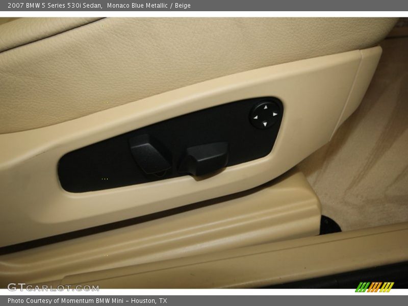 Monaco Blue Metallic / Beige 2007 BMW 5 Series 530i Sedan