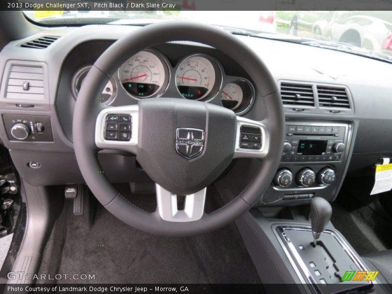 Pitch Black / Dark Slate Gray 2013 Dodge Challenger SXT