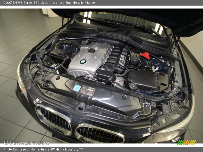 Monaco Blue Metallic / Beige 2007 BMW 5 Series 530i Sedan