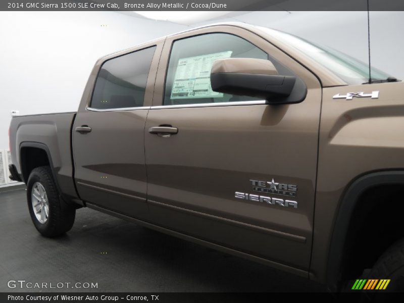 Bronze Alloy Metallic / Cocoa/Dune 2014 GMC Sierra 1500 SLE Crew Cab