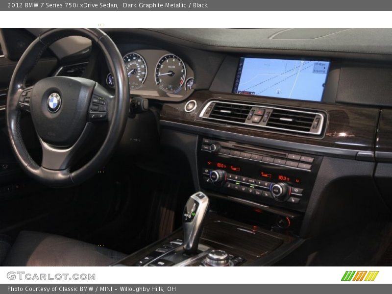 Dark Graphite Metallic / Black 2012 BMW 7 Series 750i xDrive Sedan