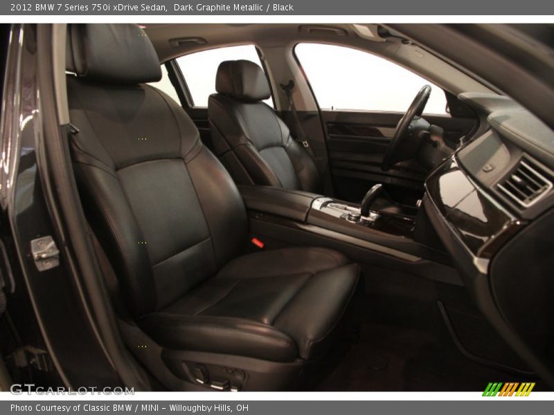 Dark Graphite Metallic / Black 2012 BMW 7 Series 750i xDrive Sedan