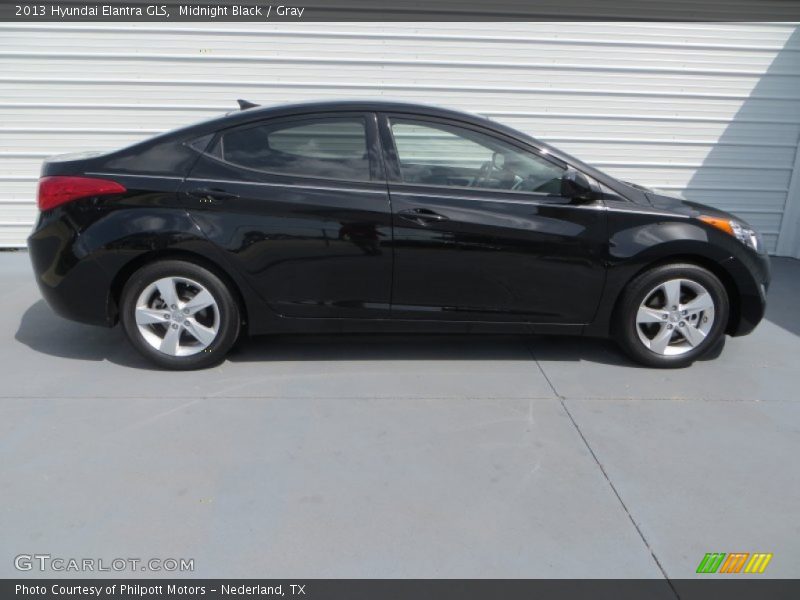 Midnight Black / Gray 2013 Hyundai Elantra GLS