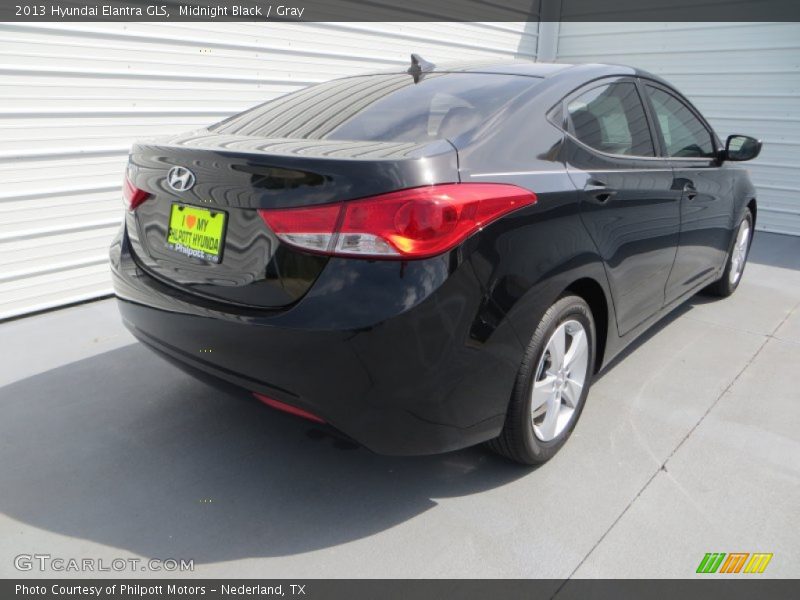 Midnight Black / Gray 2013 Hyundai Elantra GLS