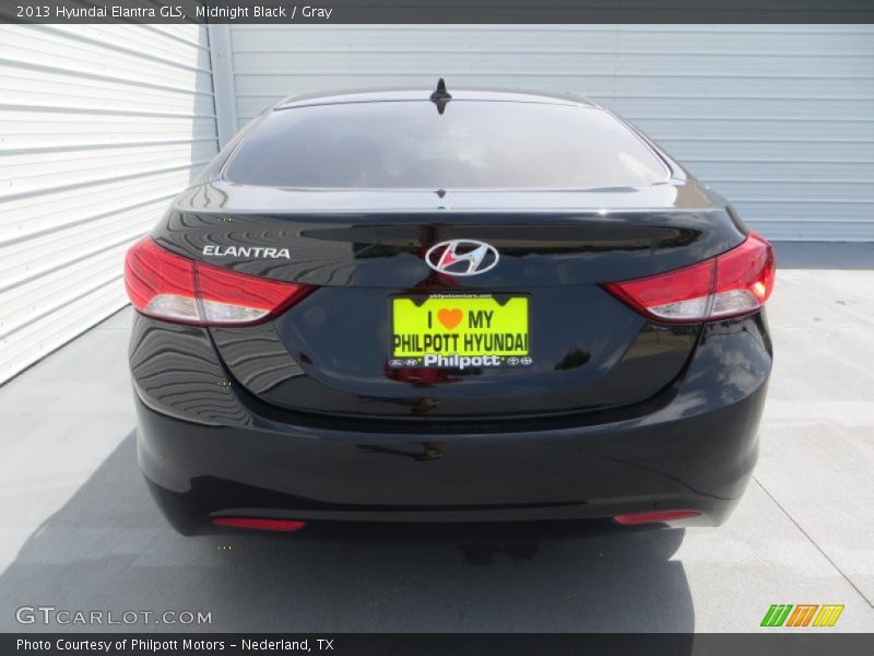 Midnight Black / Gray 2013 Hyundai Elantra GLS