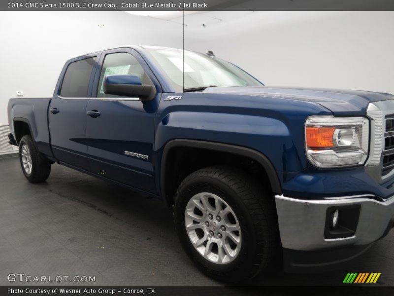 Cobalt Blue Metallic / Jet Black 2014 GMC Sierra 1500 SLE Crew Cab