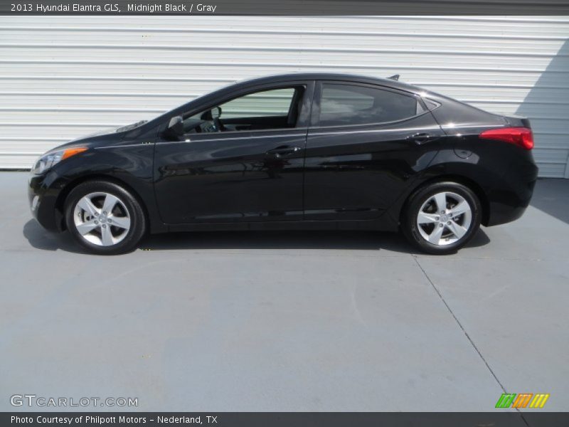 Midnight Black / Gray 2013 Hyundai Elantra GLS