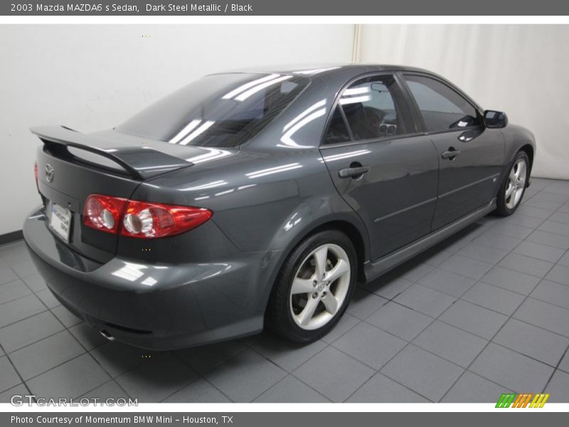 Dark Steel Metallic / Black 2003 Mazda MAZDA6 s Sedan