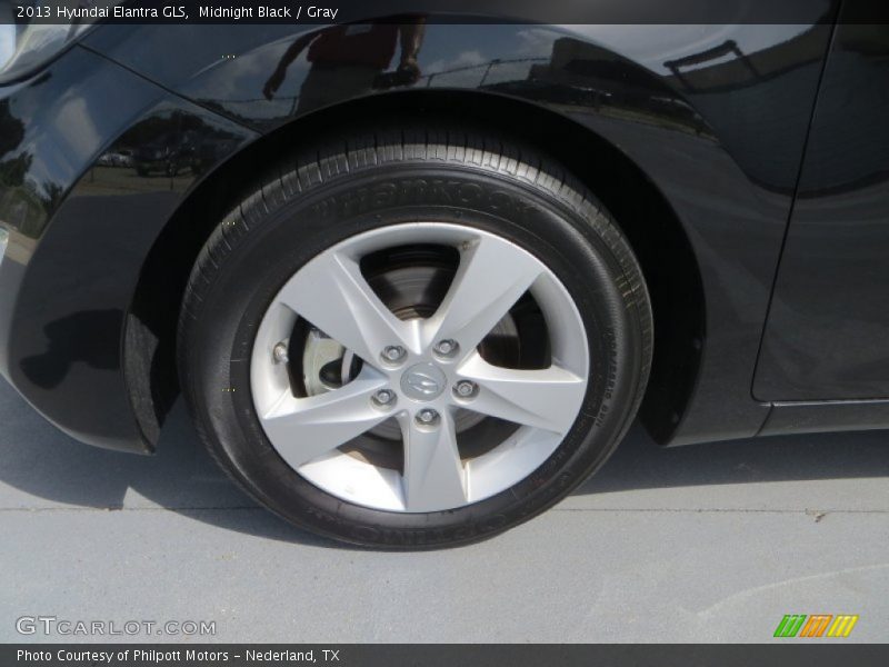 Midnight Black / Gray 2013 Hyundai Elantra GLS