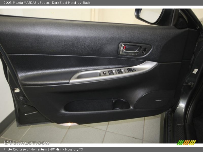 Dark Steel Metallic / Black 2003 Mazda MAZDA6 s Sedan
