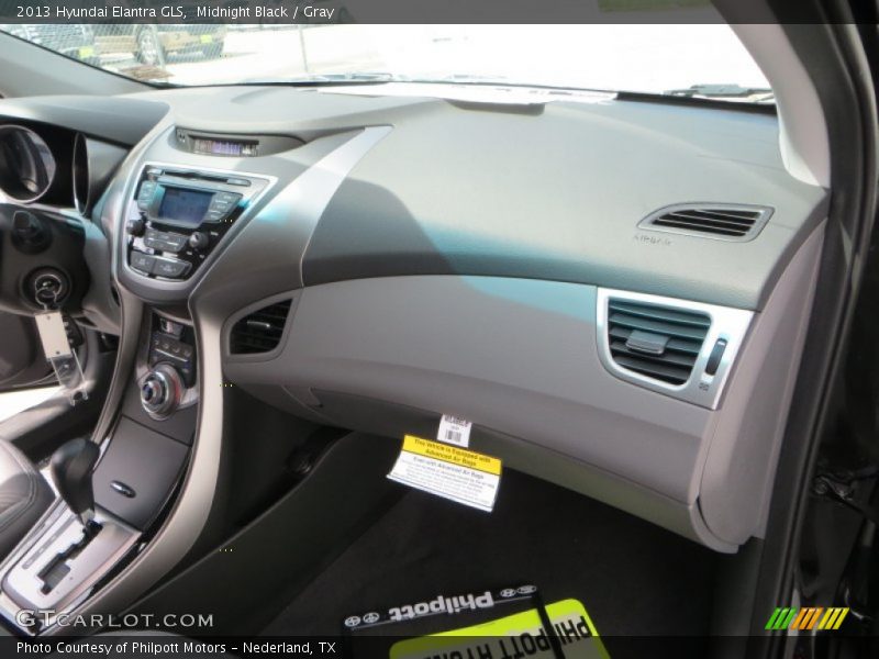 Midnight Black / Gray 2013 Hyundai Elantra GLS