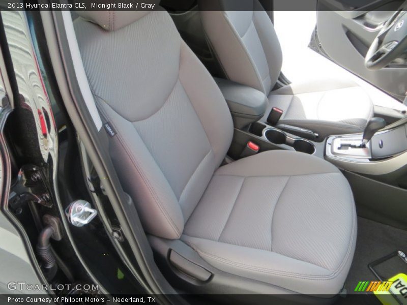 Midnight Black / Gray 2013 Hyundai Elantra GLS