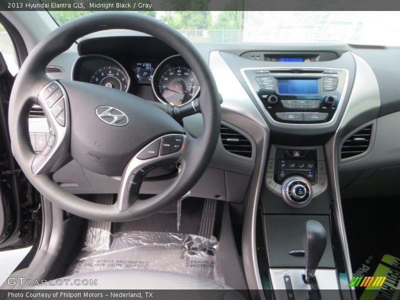 Midnight Black / Gray 2013 Hyundai Elantra GLS