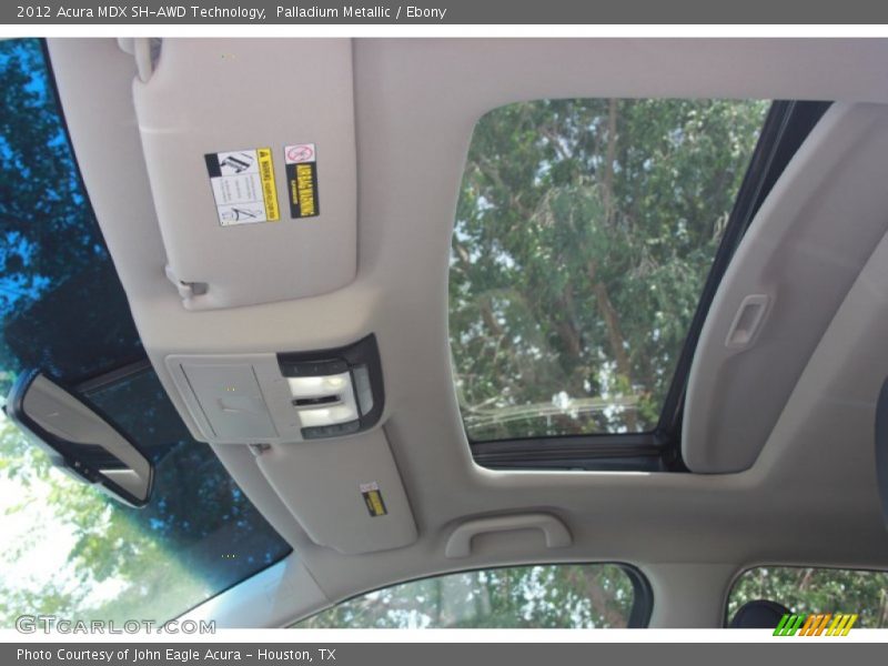 Palladium Metallic / Ebony 2012 Acura MDX SH-AWD Technology