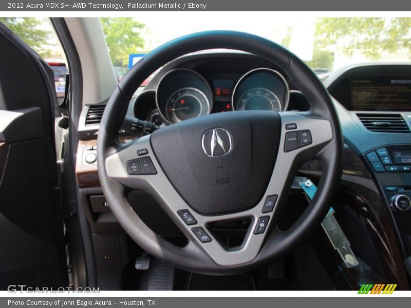 Palladium Metallic / Ebony 2012 Acura MDX SH-AWD Technology