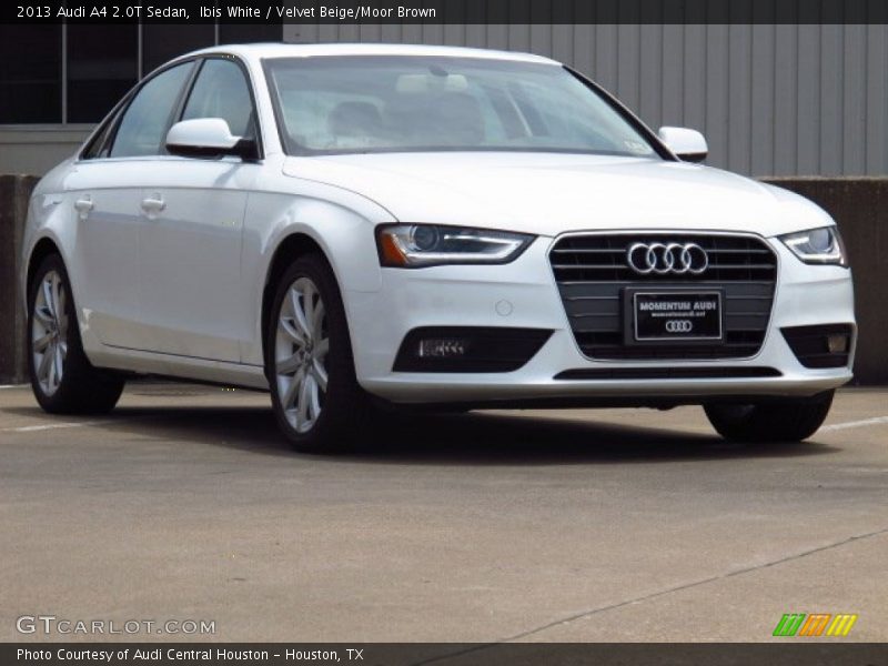 Ibis White / Velvet Beige/Moor Brown 2013 Audi A4 2.0T Sedan