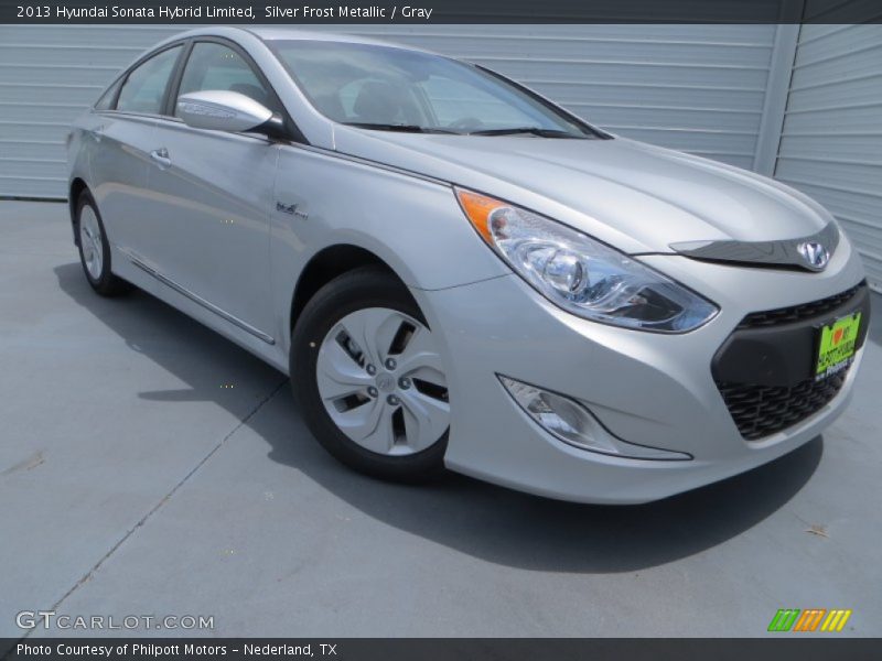 Silver Frost Metallic / Gray 2013 Hyundai Sonata Hybrid Limited