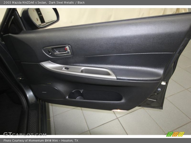 Dark Steel Metallic / Black 2003 Mazda MAZDA6 s Sedan
