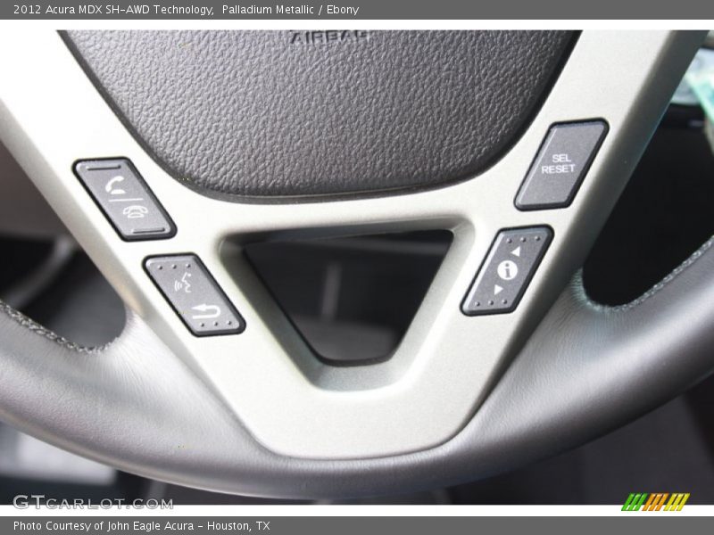 Palladium Metallic / Ebony 2012 Acura MDX SH-AWD Technology