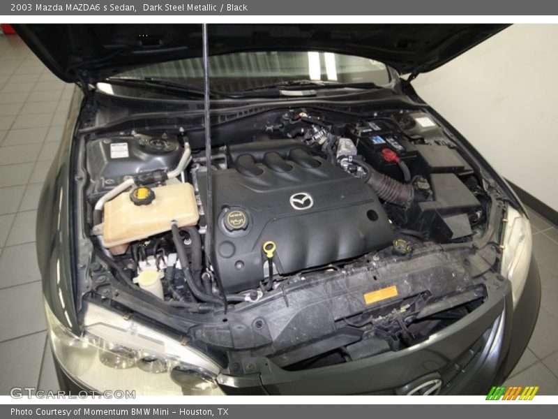 Dark Steel Metallic / Black 2003 Mazda MAZDA6 s Sedan