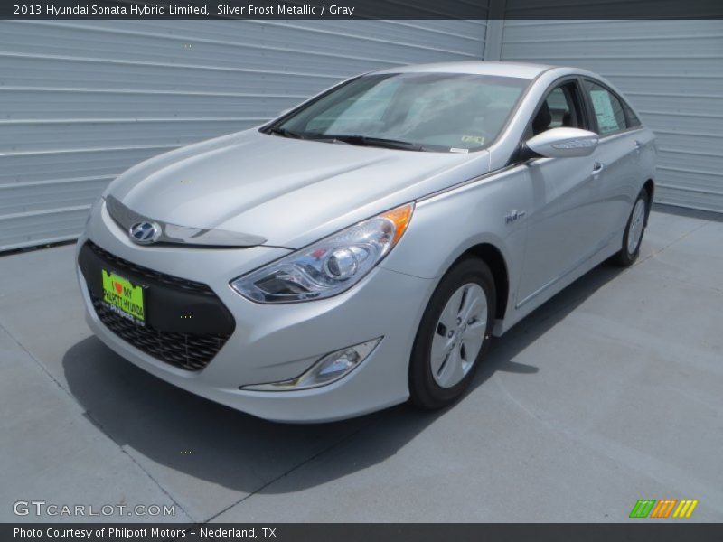 Silver Frost Metallic / Gray 2013 Hyundai Sonata Hybrid Limited