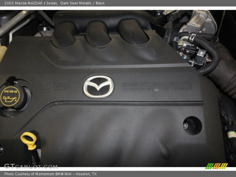 Dark Steel Metallic / Black 2003 Mazda MAZDA6 s Sedan