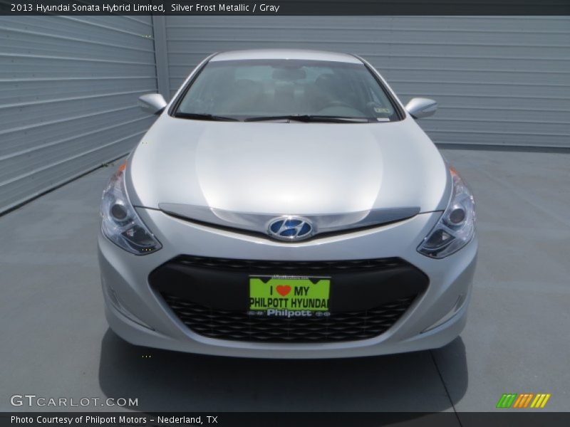 Silver Frost Metallic / Gray 2013 Hyundai Sonata Hybrid Limited