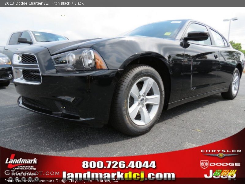 Pitch Black / Black 2013 Dodge Charger SE