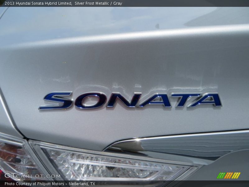 Silver Frost Metallic / Gray 2013 Hyundai Sonata Hybrid Limited