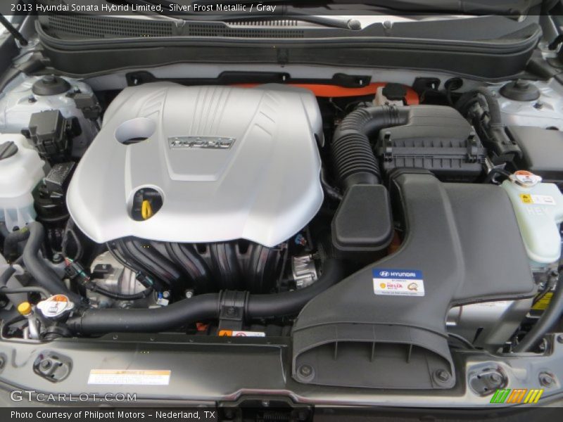 Silver Frost Metallic / Gray 2013 Hyundai Sonata Hybrid Limited