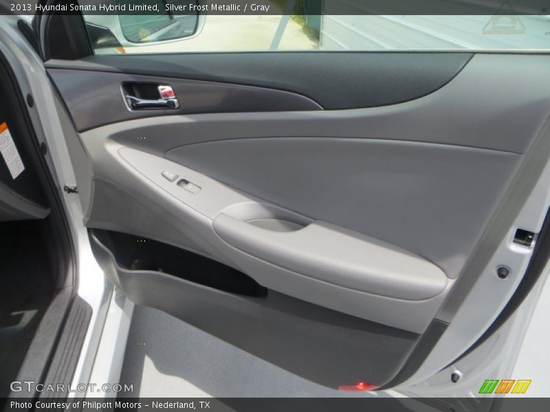 Silver Frost Metallic / Gray 2013 Hyundai Sonata Hybrid Limited