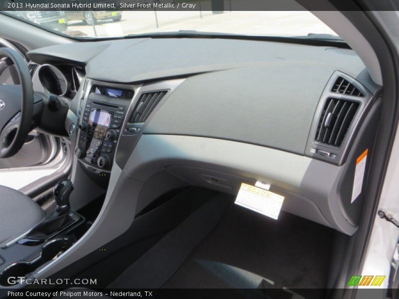 Silver Frost Metallic / Gray 2013 Hyundai Sonata Hybrid Limited
