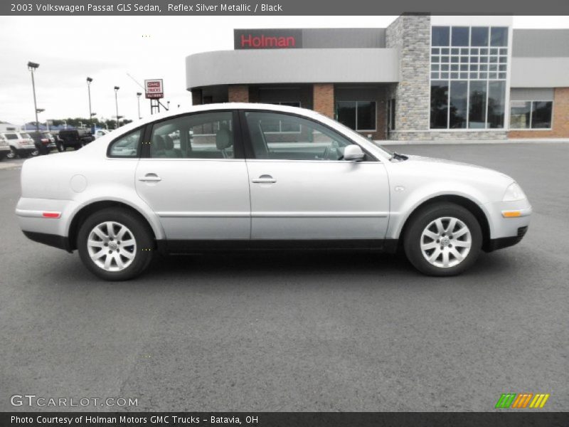 Reflex Silver Metallic / Black 2003 Volkswagen Passat GLS Sedan