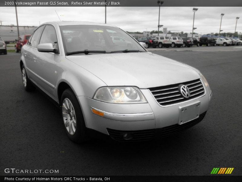 Reflex Silver Metallic / Black 2003 Volkswagen Passat GLS Sedan