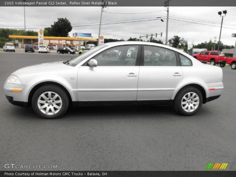 Reflex Silver Metallic / Black 2003 Volkswagen Passat GLS Sedan