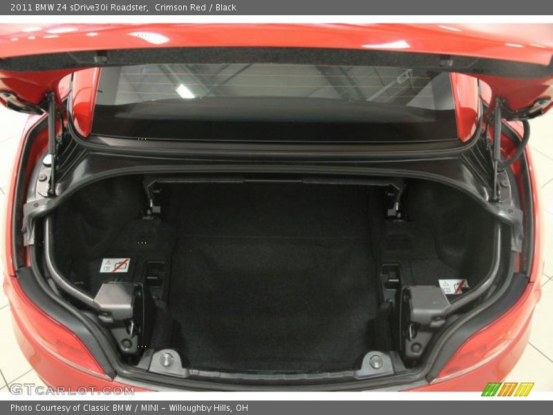  2011 Z4 sDrive30i Roadster Trunk