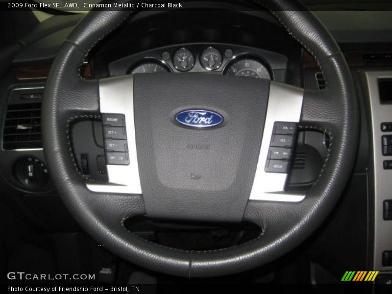 Cinnamon Metallic / Charcoal Black 2009 Ford Flex SEL AWD