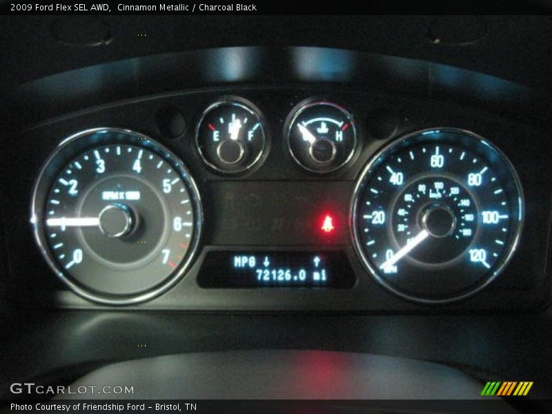 Cinnamon Metallic / Charcoal Black 2009 Ford Flex SEL AWD