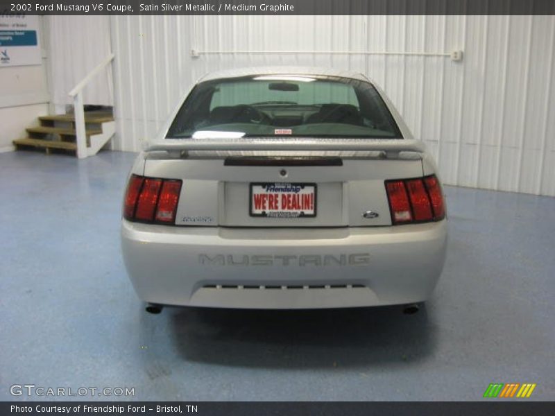 Satin Silver Metallic / Medium Graphite 2002 Ford Mustang V6 Coupe