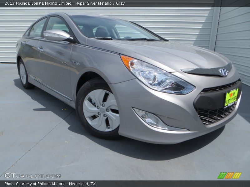 Hyper Silver Metallic / Gray 2013 Hyundai Sonata Hybrid Limited