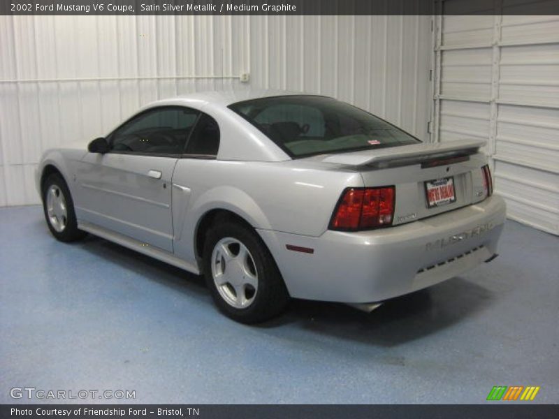 Satin Silver Metallic / Medium Graphite 2002 Ford Mustang V6 Coupe