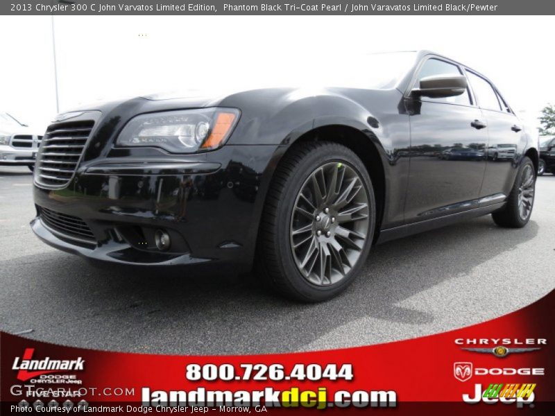 Phantom Black Tri-Coat Pearl / John Varavatos Limited Black/Pewter 2013 Chrysler 300 C John Varvatos Limited Edition