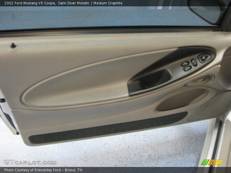 Satin Silver Metallic / Medium Graphite 2002 Ford Mustang V6 Coupe