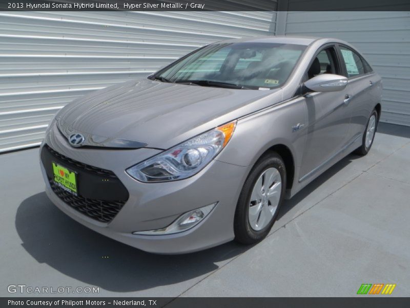 Hyper Silver Metallic / Gray 2013 Hyundai Sonata Hybrid Limited