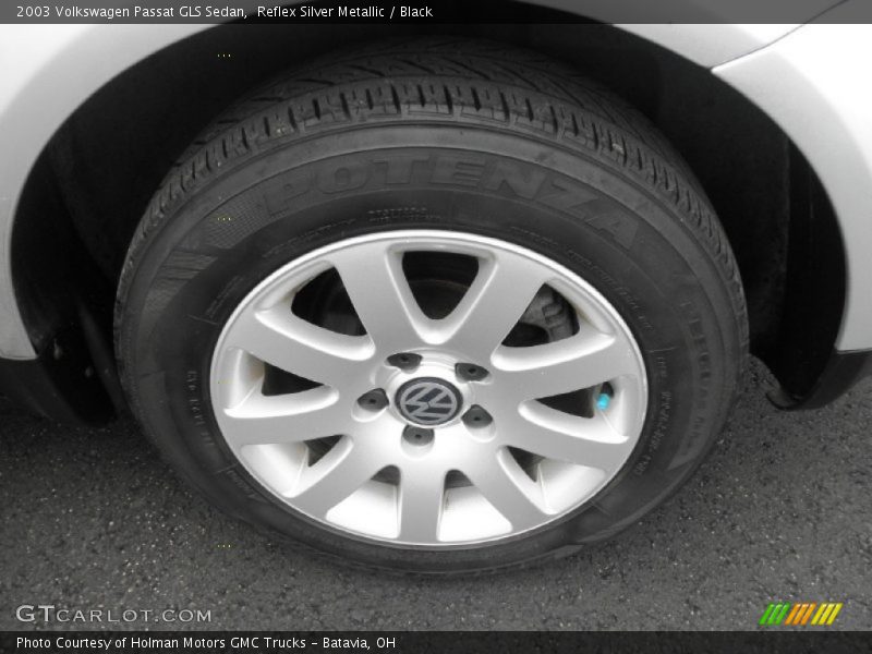 Reflex Silver Metallic / Black 2003 Volkswagen Passat GLS Sedan
