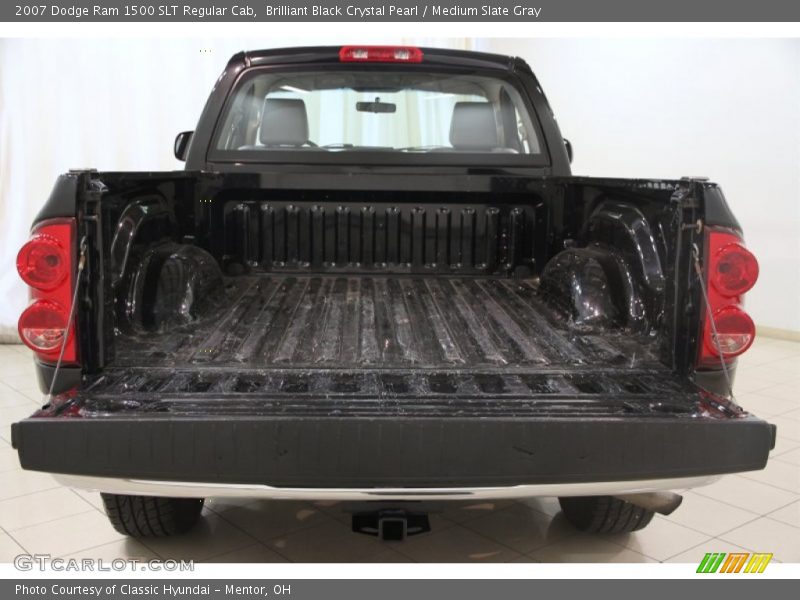 Brilliant Black Crystal Pearl / Medium Slate Gray 2007 Dodge Ram 1500 SLT Regular Cab